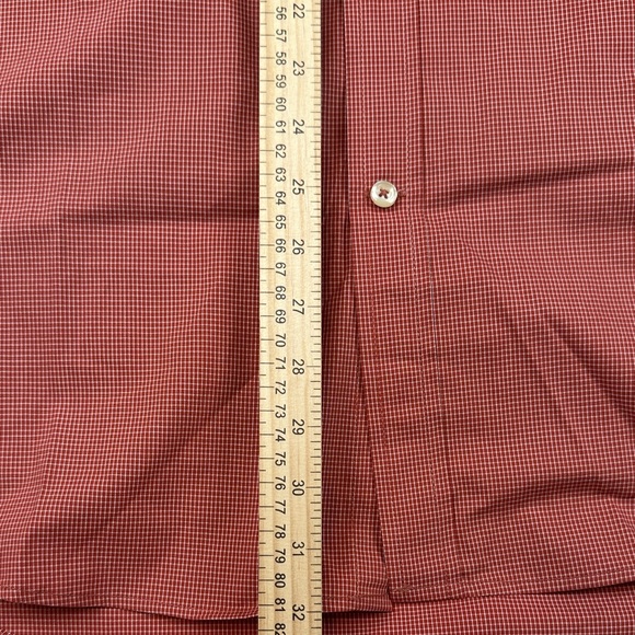 NWT Izod Men's Rust Casual Button-Down Shirt Advantage Performance Wrinkle Free - Picture 7 of 8
